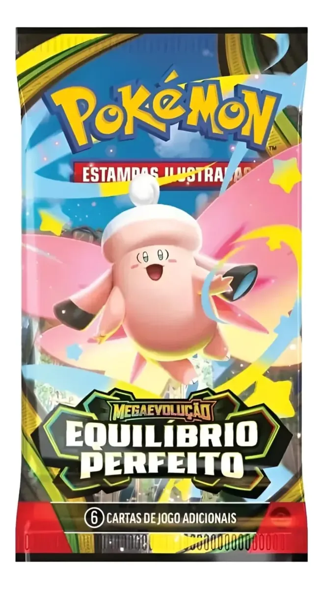 1 Booster (6 Cartas) Mega Evolução Equilibrio Perfeito